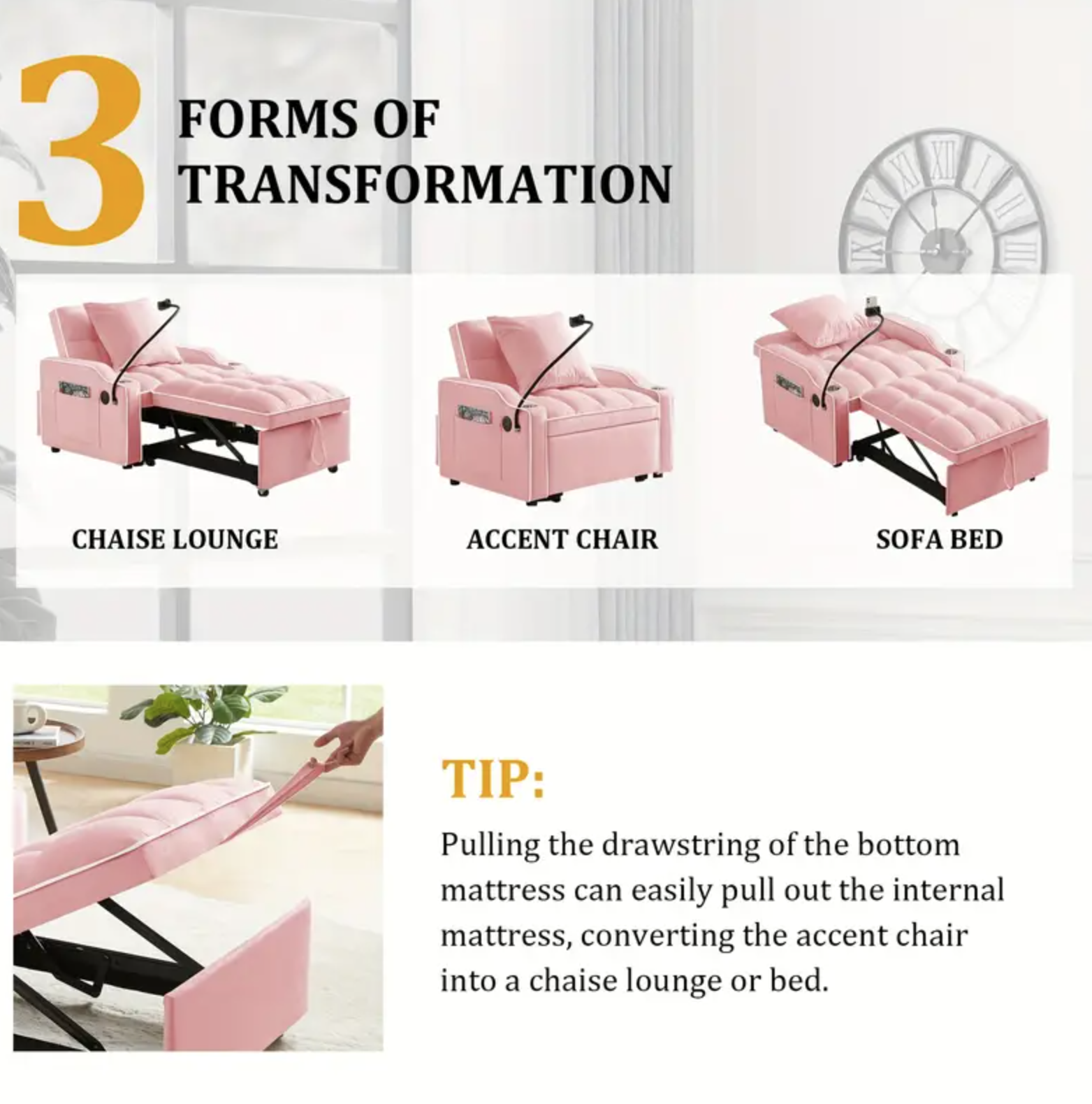 3-in-1 Sofa Chair