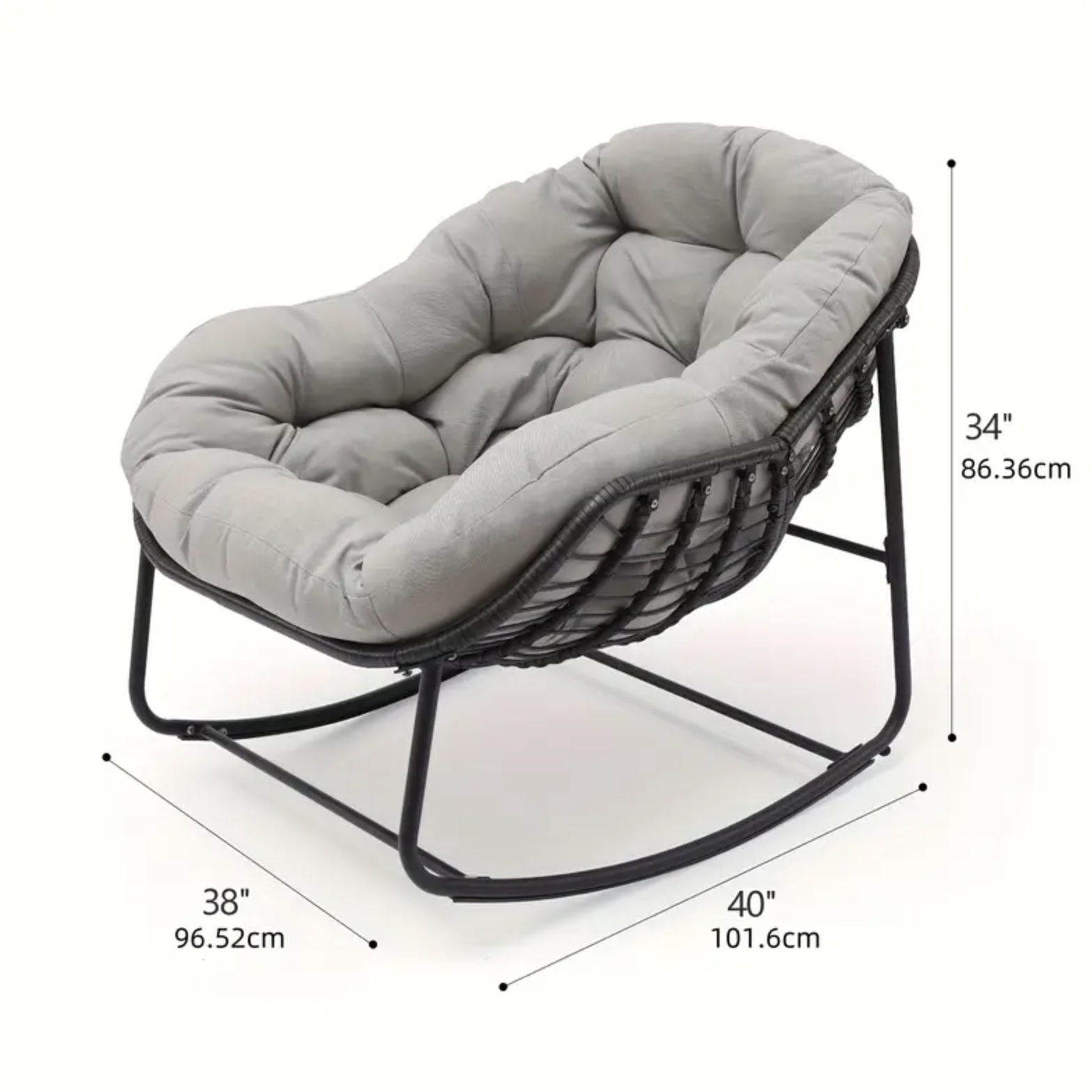Comfy Wicker Egg Chairs Lounge